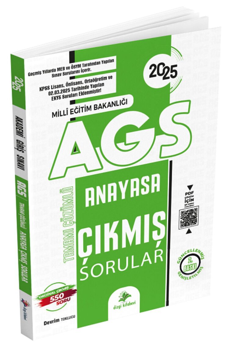 2025 Meb-ags Anayasa Çıkmış Sorular Çözümlü Konularına Göre - Devrim Toklucu