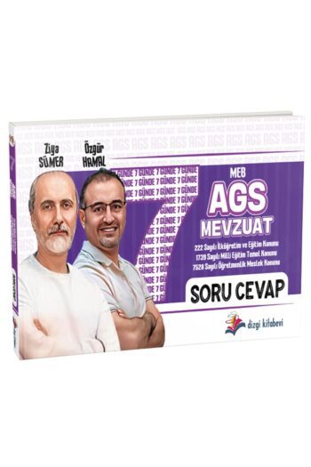 2025 MEB-AGS Mevzuat 7 Günde Soru Cevap - Özgür Hamal, Ziya Sümer Dizgi Kitap