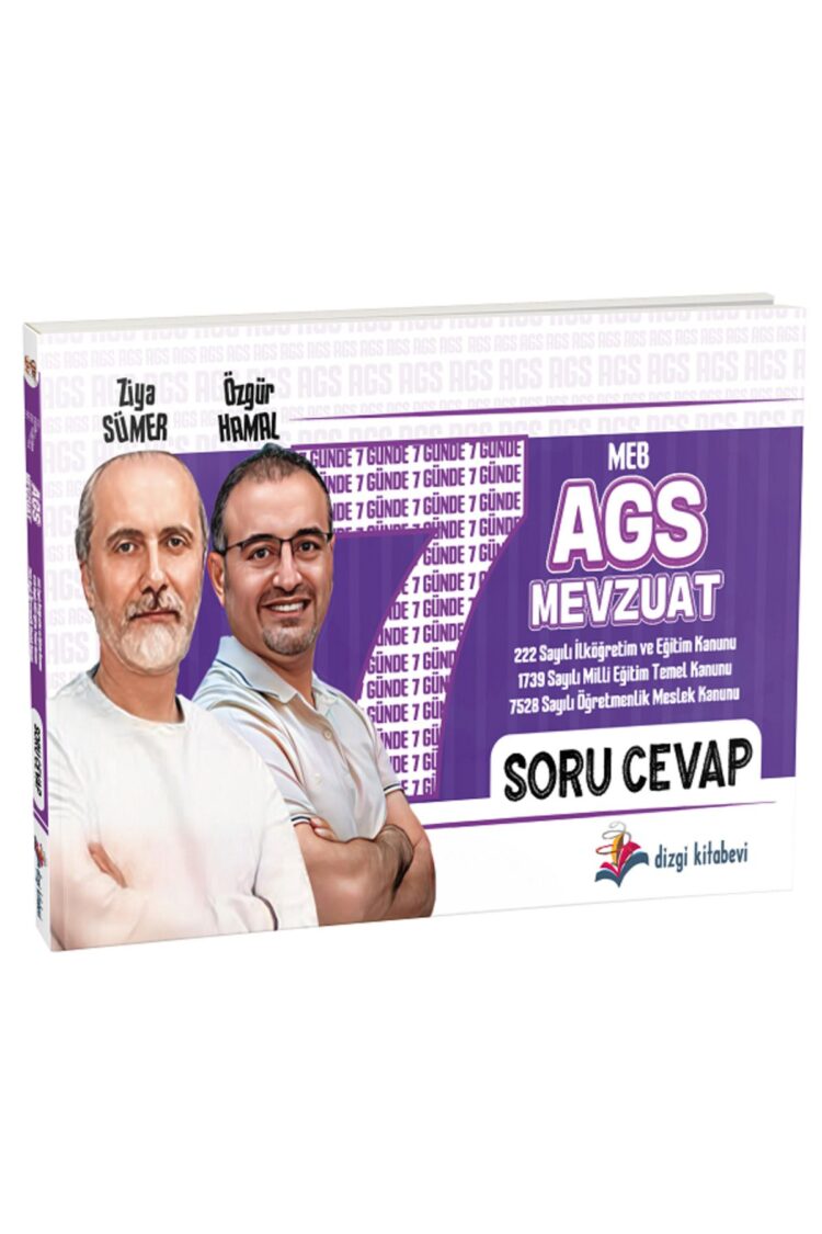 2025 MEB-AGS Mevzuat 7 Günde Soru Cevap - Özgür Hamal, Ziya Sümer Dizgi Kitap