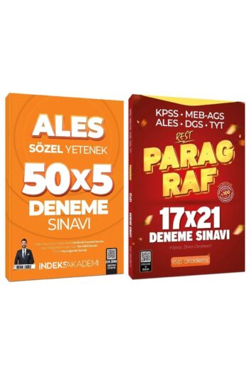 İndeks + EVP Akademi ALES Sözel Yetenek + Paragraf 5+21 Deneme 2 li Set - Berk Ekici İndeks + EVP Ak