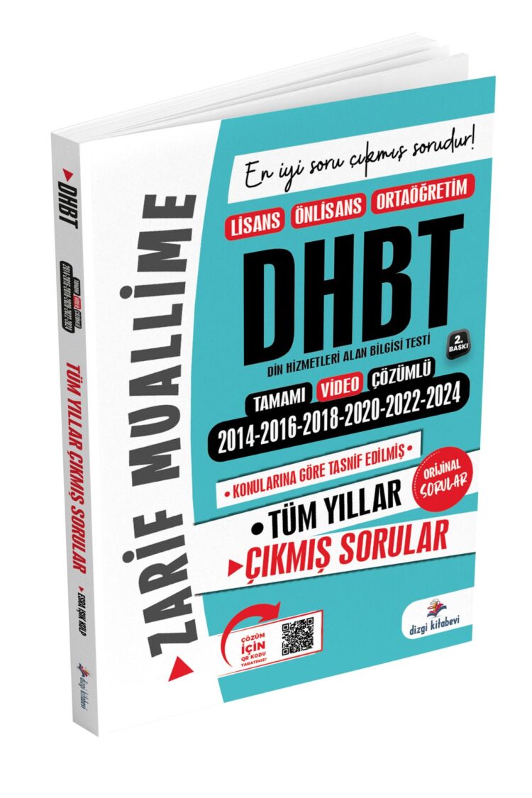DHBT Son 6 Sınav Tamamı Video Çözümlü Orijinal Çıkmış Sorular Zarif Muallime
