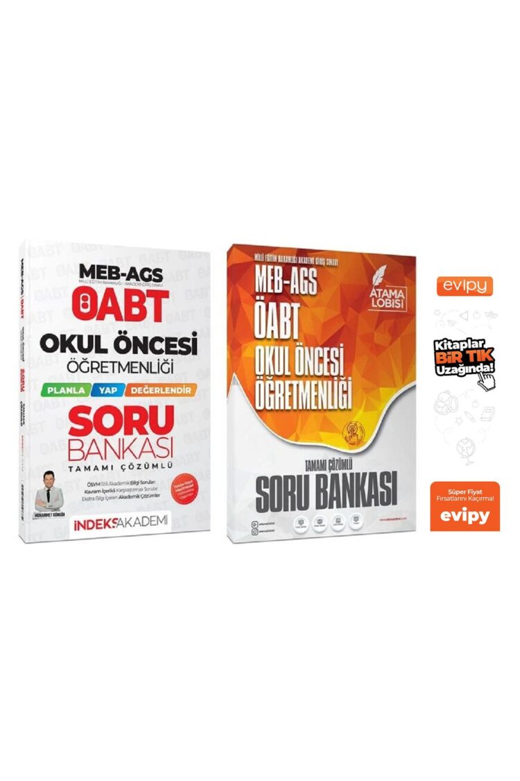 2025 ÖABT MEB-AGS Okul Öncesi Öğretmenliği Soru Bankası 2 Kitap - Muhammet Güngör Ayraç Hediyeli
