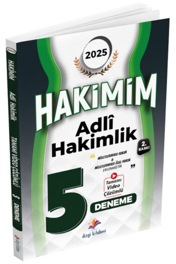 2025 Adli Hakimlik Hakimim 5 Deneme Çözümlü Yayınları