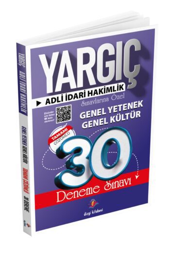 2024 Yargıç Hakimlik Sınavlarına Özel Genel Yetenek Genel Kültür 30 Deneme Sınavı Güncel Baskı
