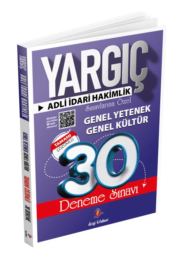 2024 Yargıç Hakimlik Sınavlarına Özel Genel Yetenek Genel Kültür 30 Deneme Sınavı Güncel Baskı - Görsel 2