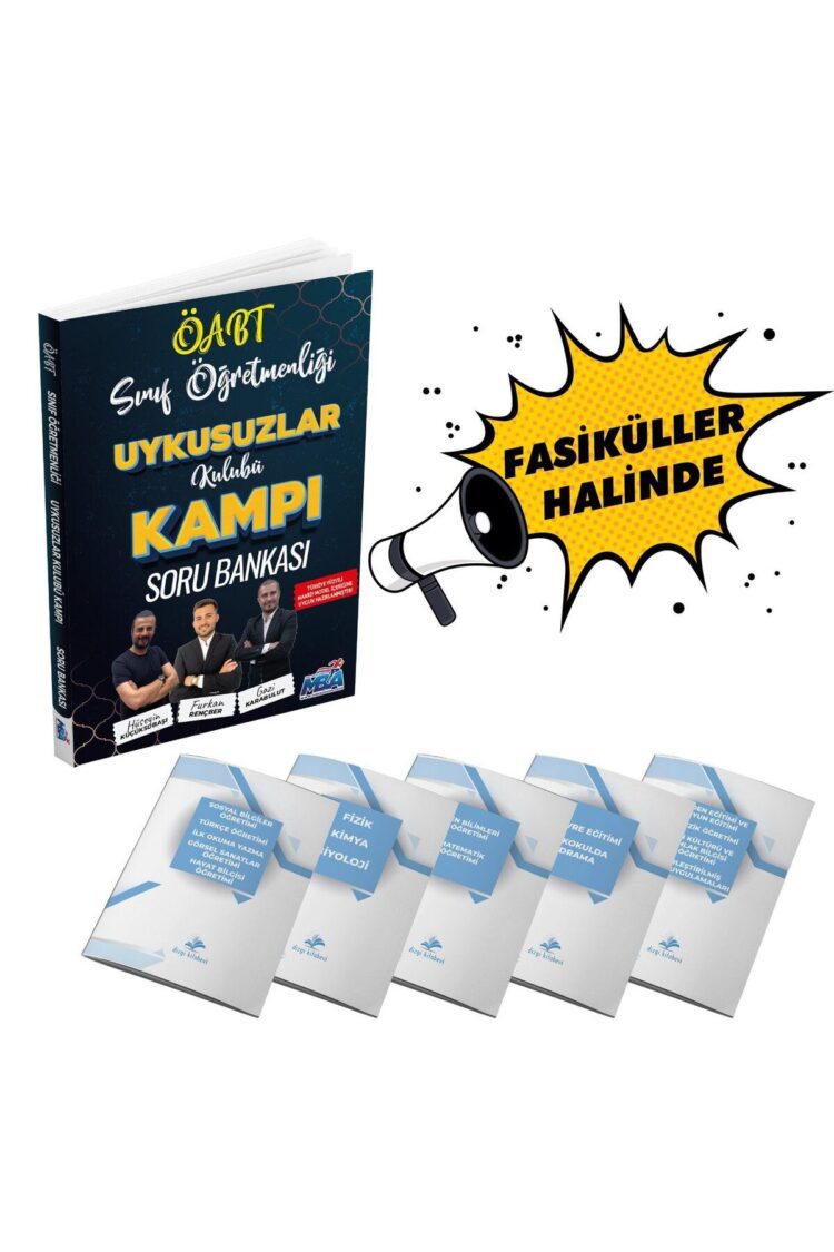 Öabt Sınıf Öğretmenliği Uykusuzlar Kulübü Kampı Soru Bankası Fasikül Set Yay