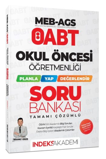 İndeks Akademi 2026 ÖABT MEB-AGS Okul Öncesi Öğretmenliği Planla-Yap-Değerlendir Soru Bankası Çözüml