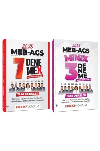 İndeks Akademi 2025 MEB-AGS Tüm Dersler 7+3 MiniX DenemeX 2 li Set İndeks Akademi Yayıncılık