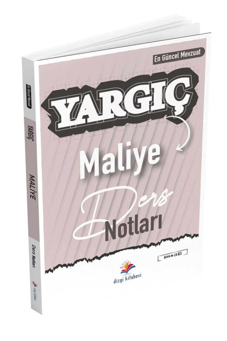 2024 Yargıç Hakimlik Maliye Ders Notları Makbule Ekici
