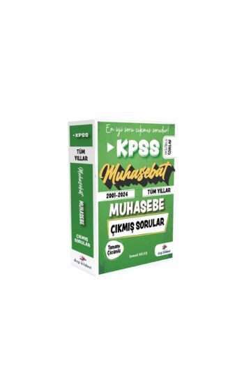 Muhasebat KPSS A Sayıştay Tamamı Çözümlü Tüm Yıllar (2001-2024) Çıkmış Muhasebe Soruları
