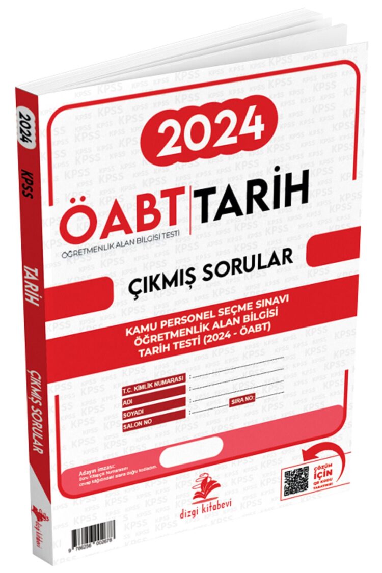 ÖABT MEB-AGS Tarih Öğretmenliği 2024 Sınavı Çıkmış Sorular Çözümlü Dizgi Kitap Yayınları