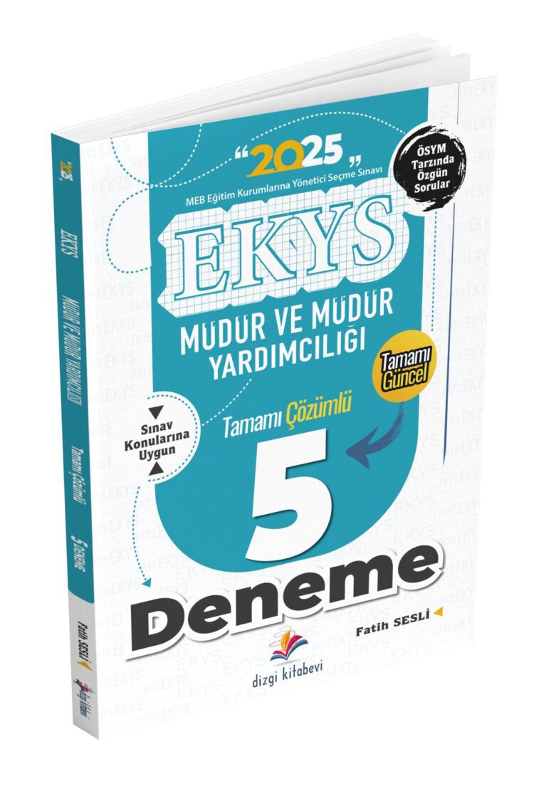 2025 Meb Ekys Müdür ve Müdür Yardımcılığı Tamamı Çözümlü 5`li Deneme Fatih Sesli