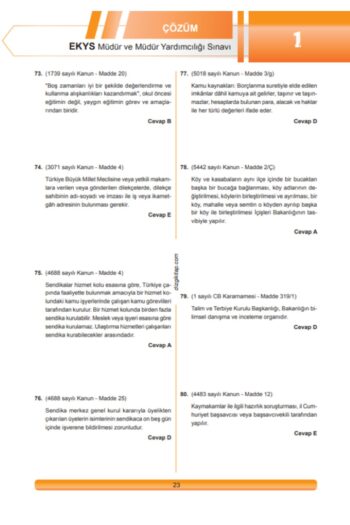 Alternative view of 2025 Meb Ekys Müdür ve Müdür Yardımcılığı Tamamı Çözümlü 5`li Deneme Fatih Sesli
