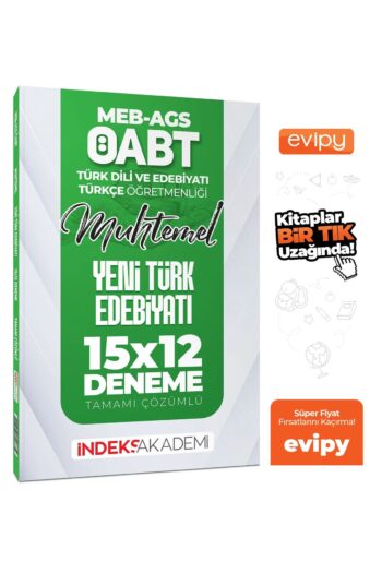 2025 ÖABT MEB-AGS Muhtemel Türk Dili Edebiyatı-Türkçe Yeni Türk Edebiyatı 15x12 Deneme Çözümlü Ayraç