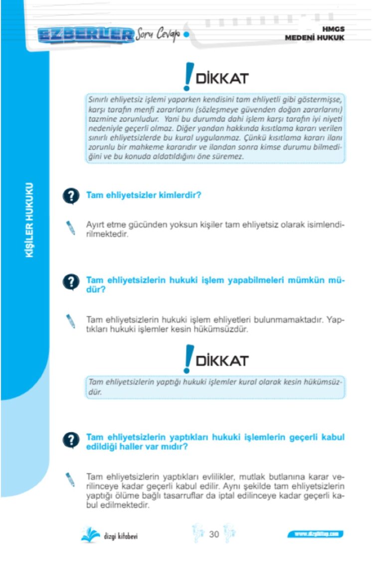 2024 Hmgs Medeni Hukuk Soru Cevap Ezberler Serhat Güven - Görsel 2
