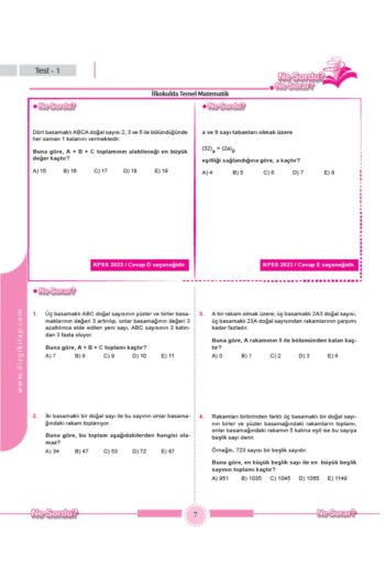 Alternative view of 2024 Öabt Sınıf Öğretmenliği Ne Sordu Ne Sorar Soru Bankası Çözümlü