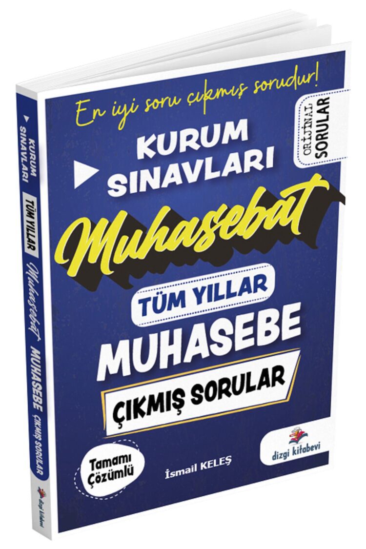 Kurum Sınavları Muhasebe Muhasebat Tüm Yıllar Çıkmış Sorular Çözümlü - Görsel 4