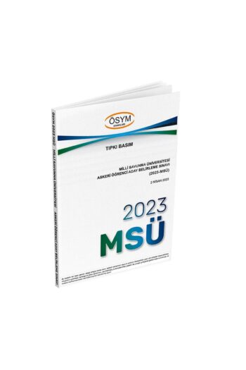 Alternative view of 2023 Msü Tıpkı Basım Çıkmış Sorular