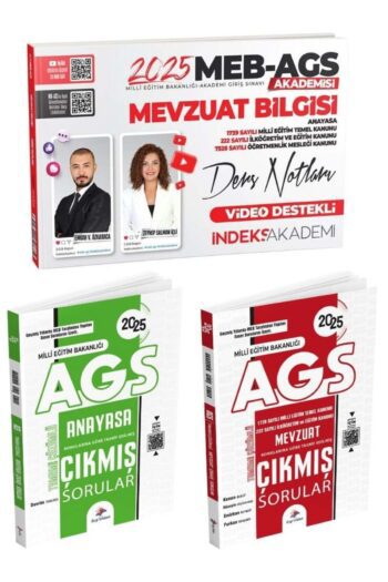 İndeks Dizgi 2025 Meb-ags Akademisi Mevzuat Bilgisi Ders Notları Anayasa Çıkmış Sorular 3 Lü Set