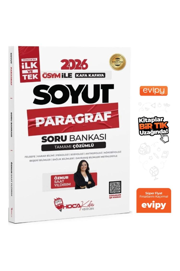2026 KPSS TYT ALES DGS Soyut Paragraf Soru Bankası Çözümlü - Öznur Saat Yıldırım Ayraç Hediyeli