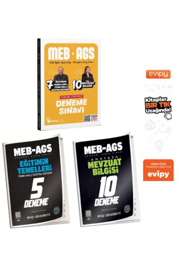 2025 MEB-AGS Eğitimin Temelleri ve Türk Milli Eğitim Sistemi ve Mevzuat Bilgisi 32 Deneme 3 Kitap