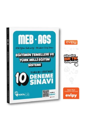 2025 MEB-AGS Eğitimin Temelleri ve Türk Milli Eğitim Sistemi 10 Deneme Çözümlü Ayraç Hediyeli
