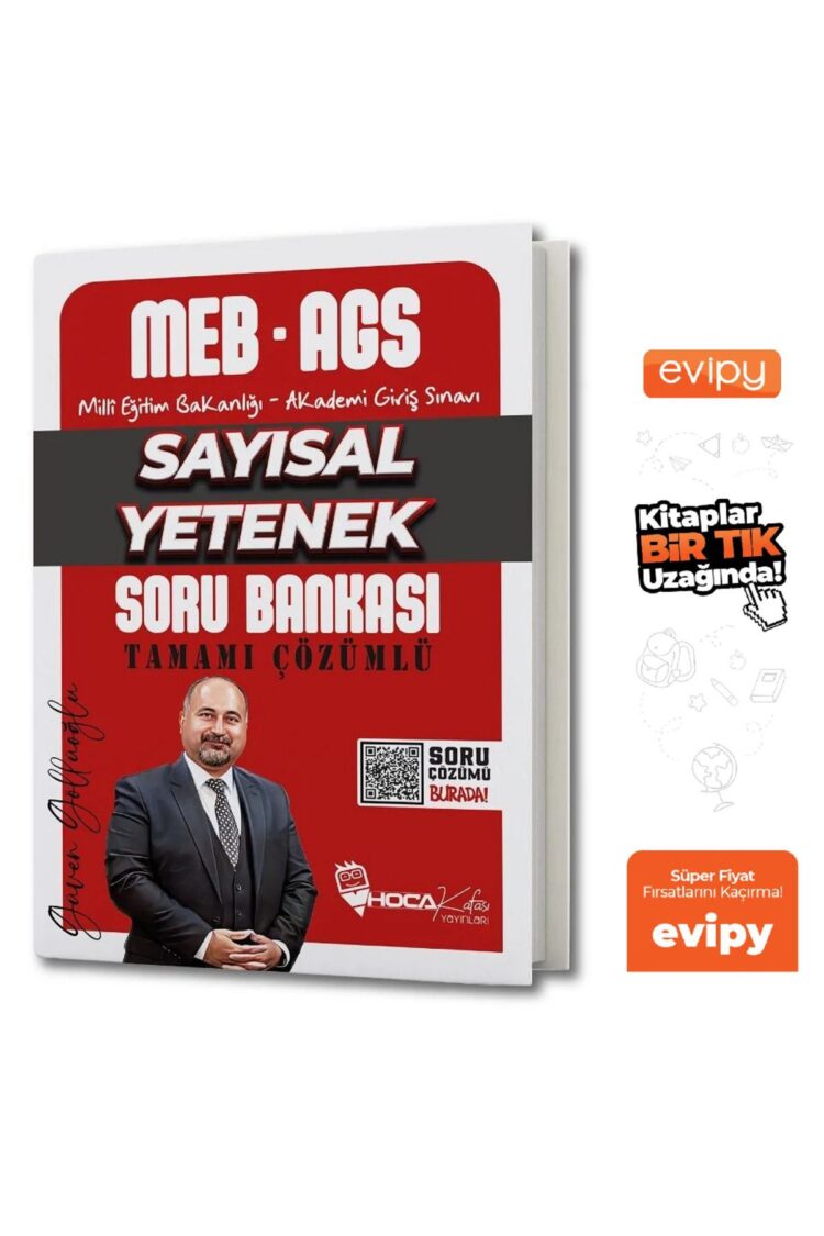 2025 MEB-AGS Sayısal Yetenek Soru Bankası Çözümlü - Güven Göllüoğlu Ayraç Hediyeli