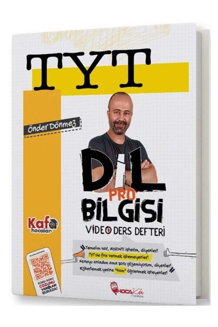 Hoca Kafası YKS TYT Dil Bilgisi Pro Video Ders Defteri - Önder Dönmez Hoca Kafası Yayınları