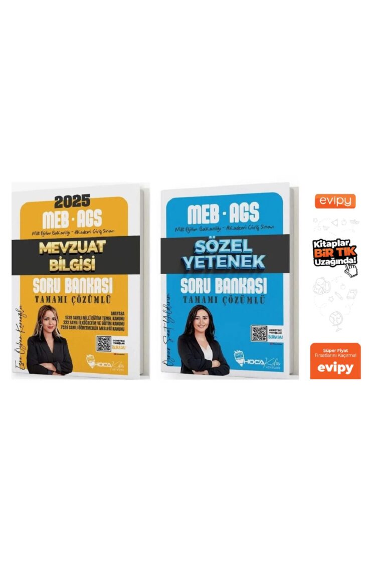 2025 MEB-AGS Mevzuat Bilgisi + Sözel Yetenek Soru Bankası 2 Kitap Ayraç Hediyeli