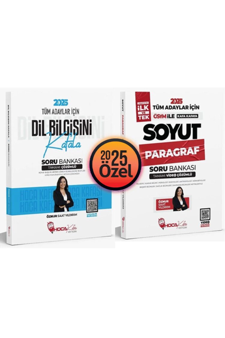 Hoca Kafası 2025 KPSS TYT Dil Bilgisi Kafala ve Soyut Paragraf 2 Kitap Set