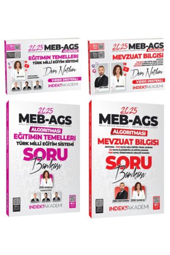 İndeks Akademi 2025 MEB-AGS Akademisi Eğitimin Temelleri + Mevzuat Bilgisi Ders Notları + Soru Banka