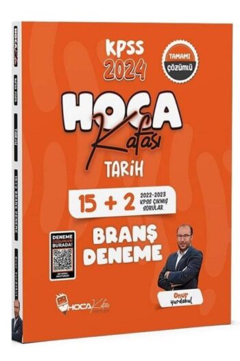 Hoca Kafası 2024 KPSS Tarih 15+2 Deneme Çözümlü - Onur Yurdakul Hoca Kafası Yayınları