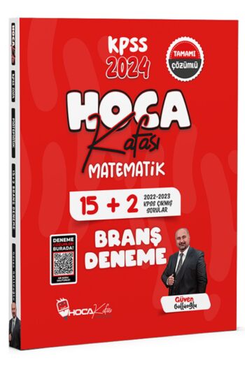 Hoca Kafası 2024 KPSS Matematik 15+2 Deneme Çözümlü - Güven Göllüoğlu Hoca Kafası Yayınları