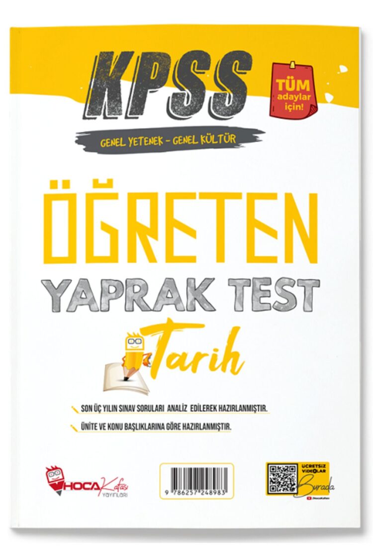 SÜPER FİYAT - Hoca Kafası KPSS Matematik Öğreten Yaprak Test Hoca Kafası Yayınları