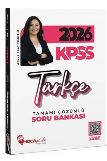 Alternative view of 2026 KPSS Türkçe Soru Bankası Çözümlü - Öznur Saat Yıldırım Ayraç Hediyeli