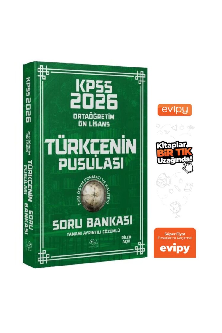2026 KPSS Lise Ortaöğretim Ön Lisans Türkçenin Pusulası Soru Bankası Çözümlü - Dilek Açık Ayraç Hedi