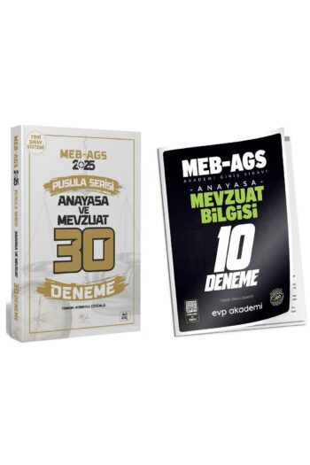 CBA + EVP 2025 MEB-AGS Mevzuat 30+10 Deneme 2 li Set Pusula Serisi - Ali Koç CBA Yayınları + EVP Aka