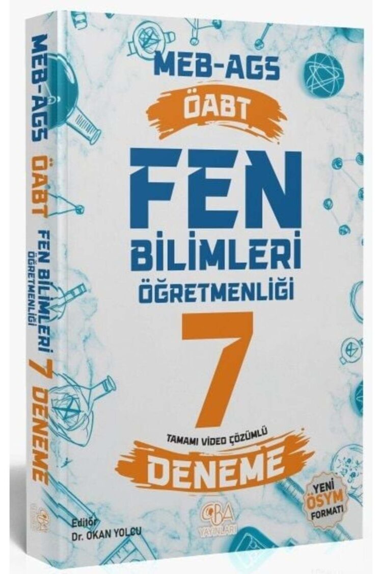 CBA Yayınları ÖABT MEB-AGS Fen Bilimleri Öğretmenliği 7 Deneme Çözümlü CBA Yayınları