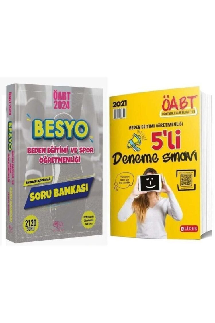 SÜPER FİYAT - CBA Yayınları ÖABT Beden Eğitimi BESYO Soru + Lider 5 Deneme 2 li Set CBA + Lider Yayı