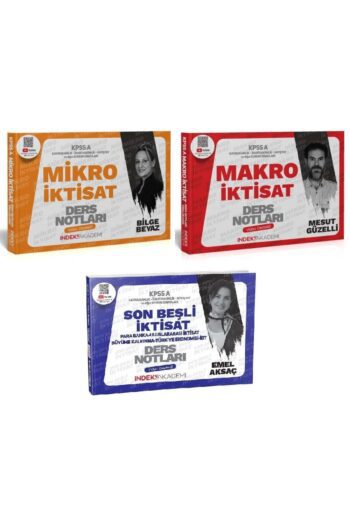 İndeks Akademi 2025 Kpss A Grubu Mikro Makro Iktisat Son Beşli Video Ders Notları 3 Lü Set