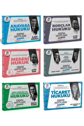 İndeks Akademi 2025 KPSS A Grubu Hukuk Video Ders Notları 6 lı Set İndeks Akademi Yayıncılık