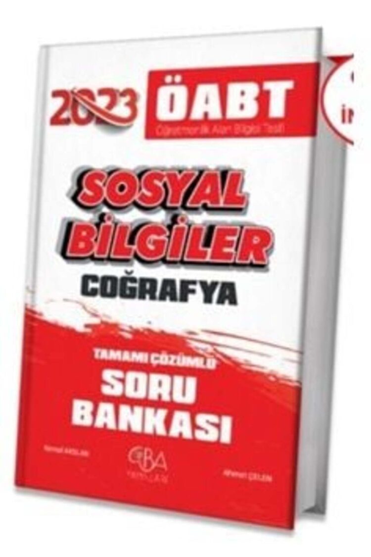 CBA Yayınları 2023 ÖABT Sosyal Bilgiler Coğrafya Soru Bankası Çözümlü - Kemal Arslan, Ahmet Çelen CB