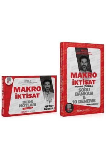 İndeks Akademi 2025 KPSS A Grubu Makro İktisat Video Ders Notları + Soru Bankası 2 li Set - Mesut Gü