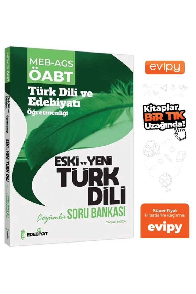 MEB-AGS ÖABT Türk Dili Edebiyatı Eski ve Yeni Türk Dili Soru Bankası Çözümlü Ayraç Hediyeli