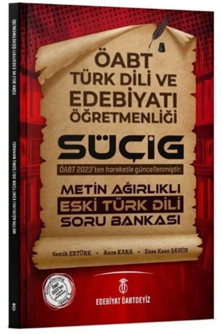 ÖABT Türk Dili Edebiyatı SÜÇİG Metin Ağırlıklı Eski Türk Dili Soru Bankası Edebiyat TV Yayınları