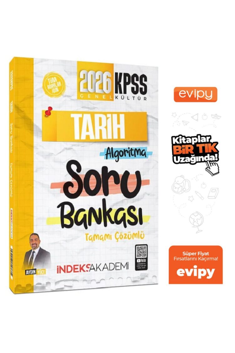 2026 KPSS Tarih Soru Bankası Çözümlü - Aydın Yüce Ayraç Hediyeli