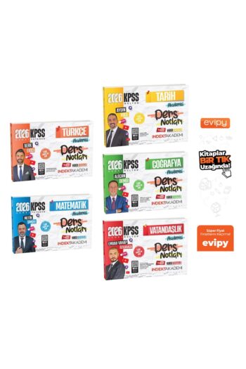 2026 KPSS Genel Yetenek Genel Kültür Akademisi Video Ders Notları 5 Kitap Ayraç Hediyeli