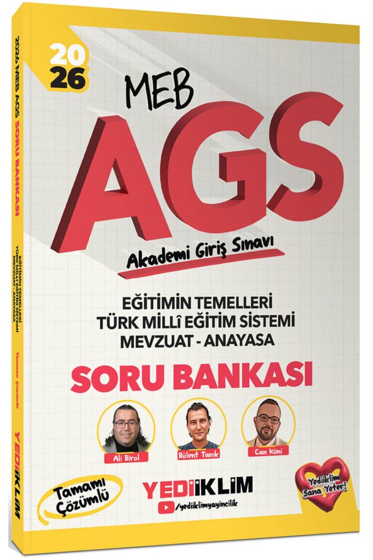 2026 MEB AGS Eğitimin Temelleri Türk Milli Eğitim Sistemi Mevzuat Anayasa Tamamı Çözümlü Soru Bankas