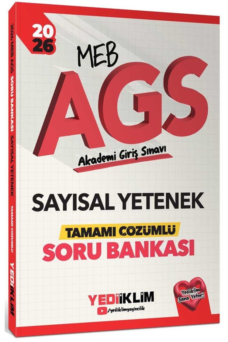 2026 MEB AGS Sayısal Yetenek Tamamı Çözümlü Soru Bankası