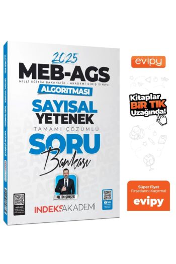 2025 MEB-AGS Algoritması Sayısal Yetenek Soru Bankası Çözümlü - Metin Şimşek Ayraç Hediyeli